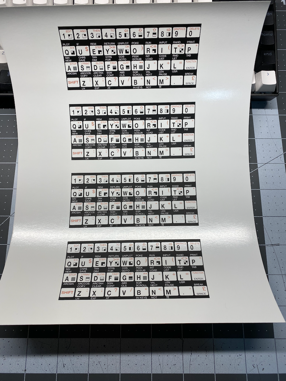 ZX81/TIMEX-SINCLAIR 1000 Custom Mechanical Keyboard Prototype - Part 2