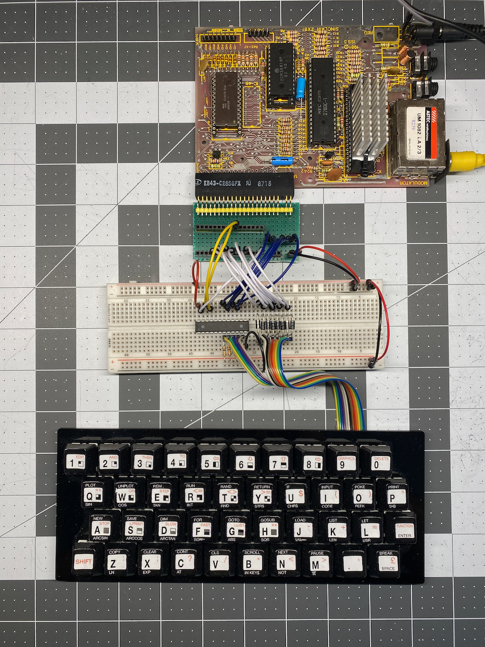 PLD Series - Part 2 - External ZX81 Keyboard Interface GAL